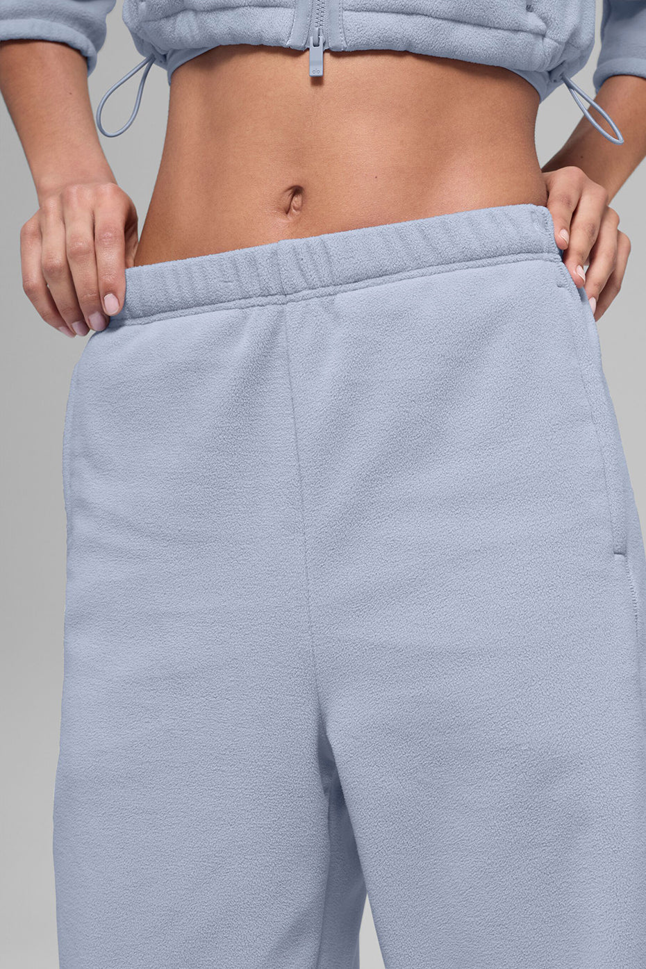 Jogging Taille Haute En Polaire Retreat - Winter Frost