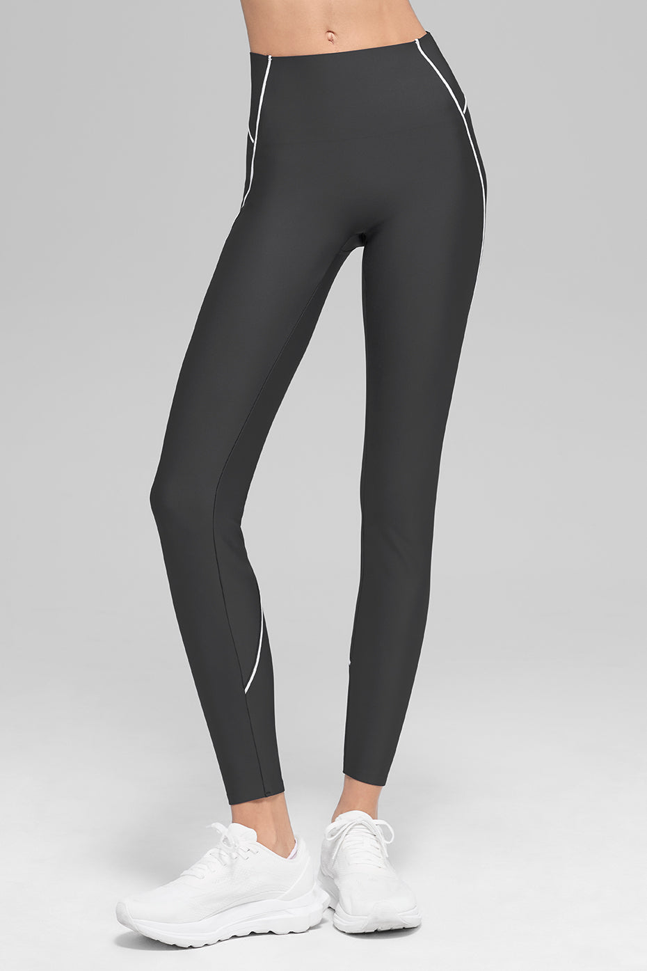 Legging Taille Haute Airlift Haven - Anthracite/Blanc