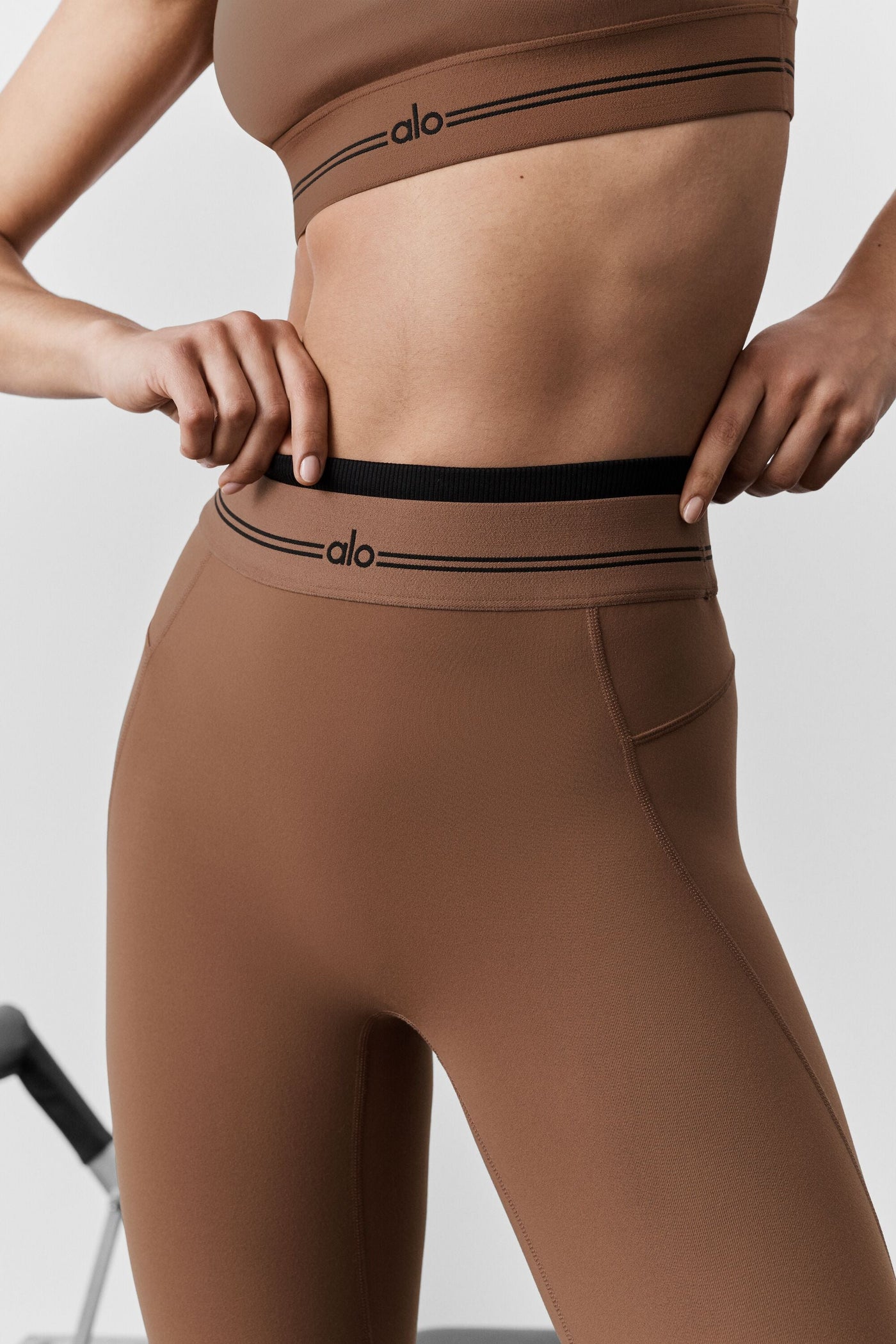 Airbrush Legging Better Together taille haute 7/8 - Sun Kissed Brown/noir