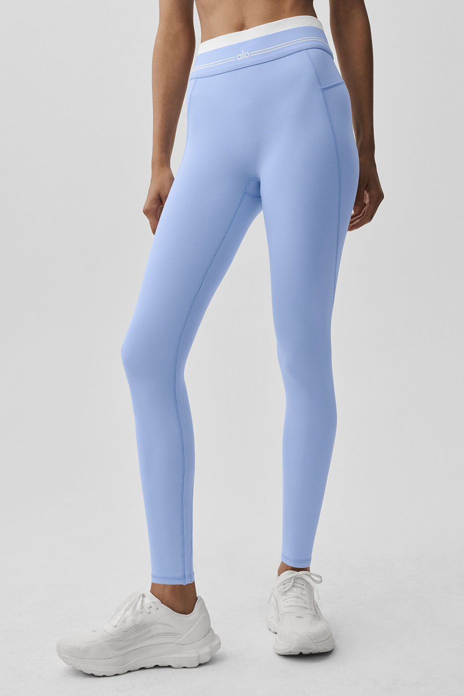 Legging Taille Haute 7/8 Airbrush Better Together - Light Provence Blue/Blanc