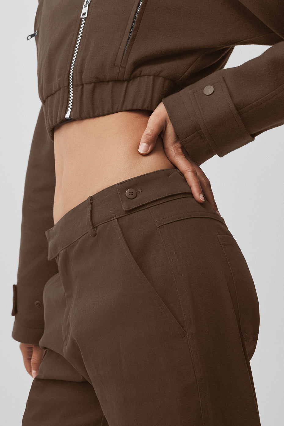 Pantalon Coupe Droite High Road - Espresso