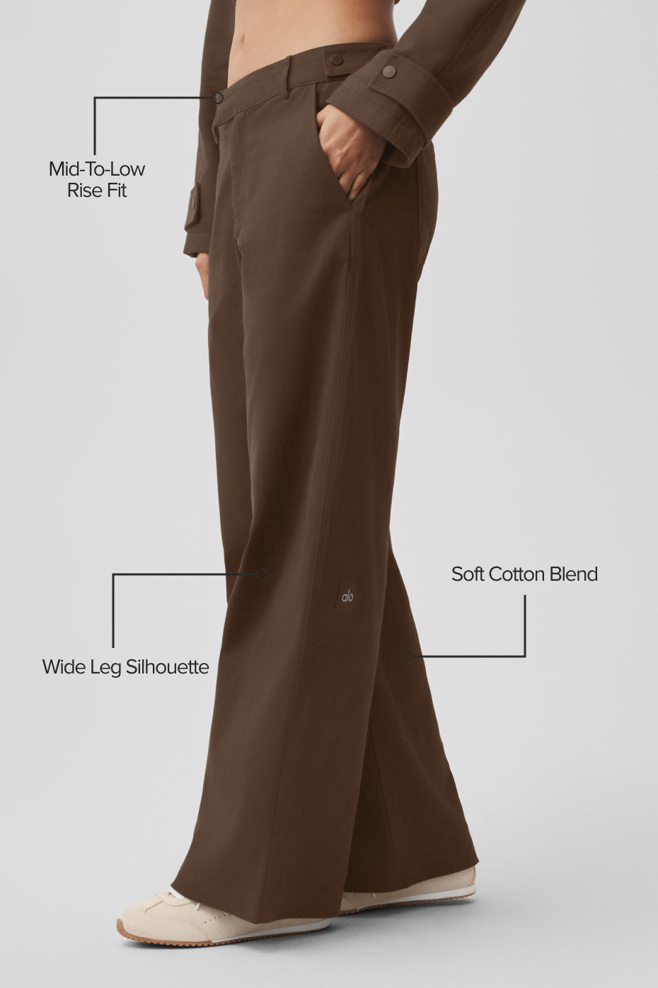 Pantalon Coupe Droite High Road - Espresso