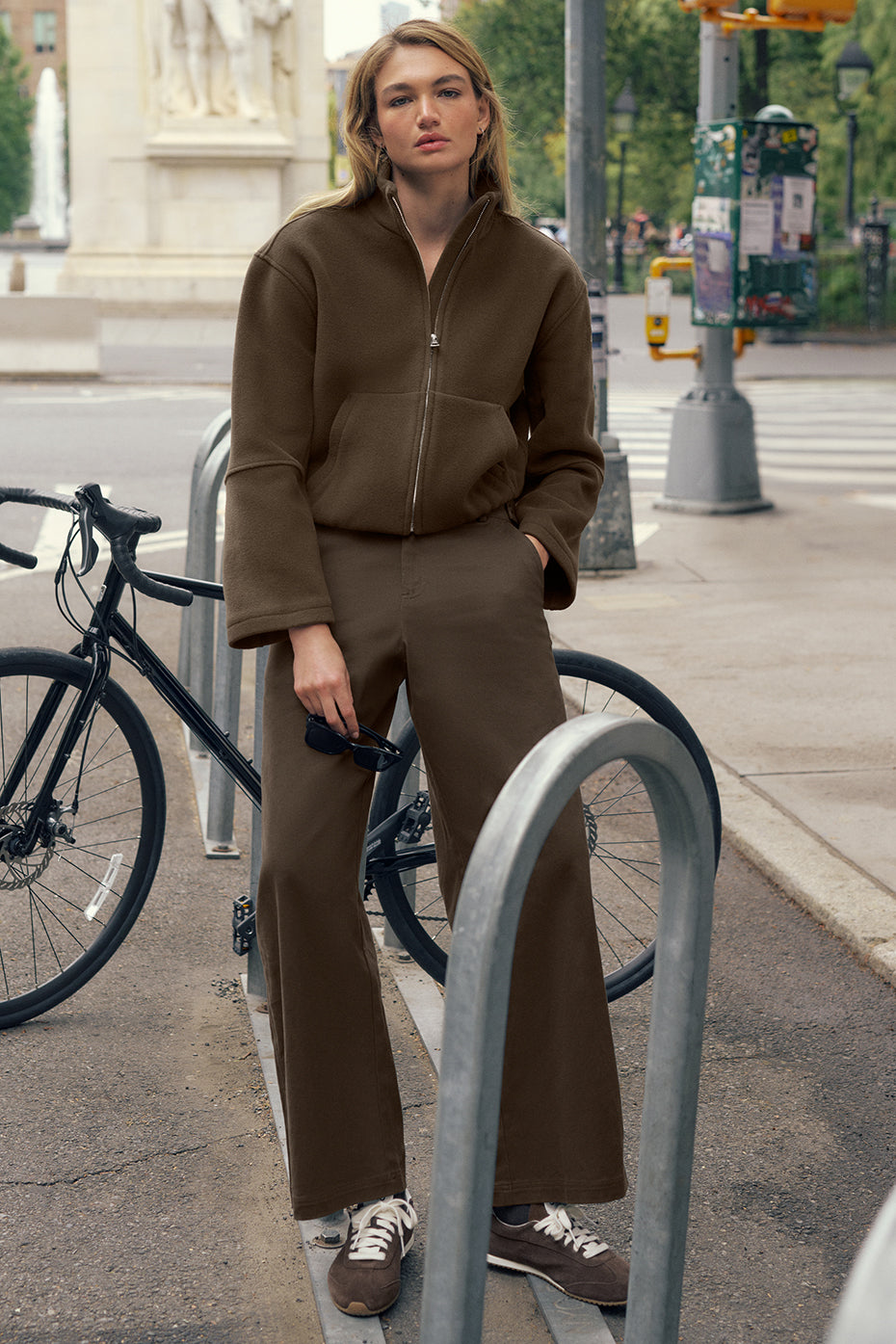 Pantalon Coupe Droite High Road - Espresso