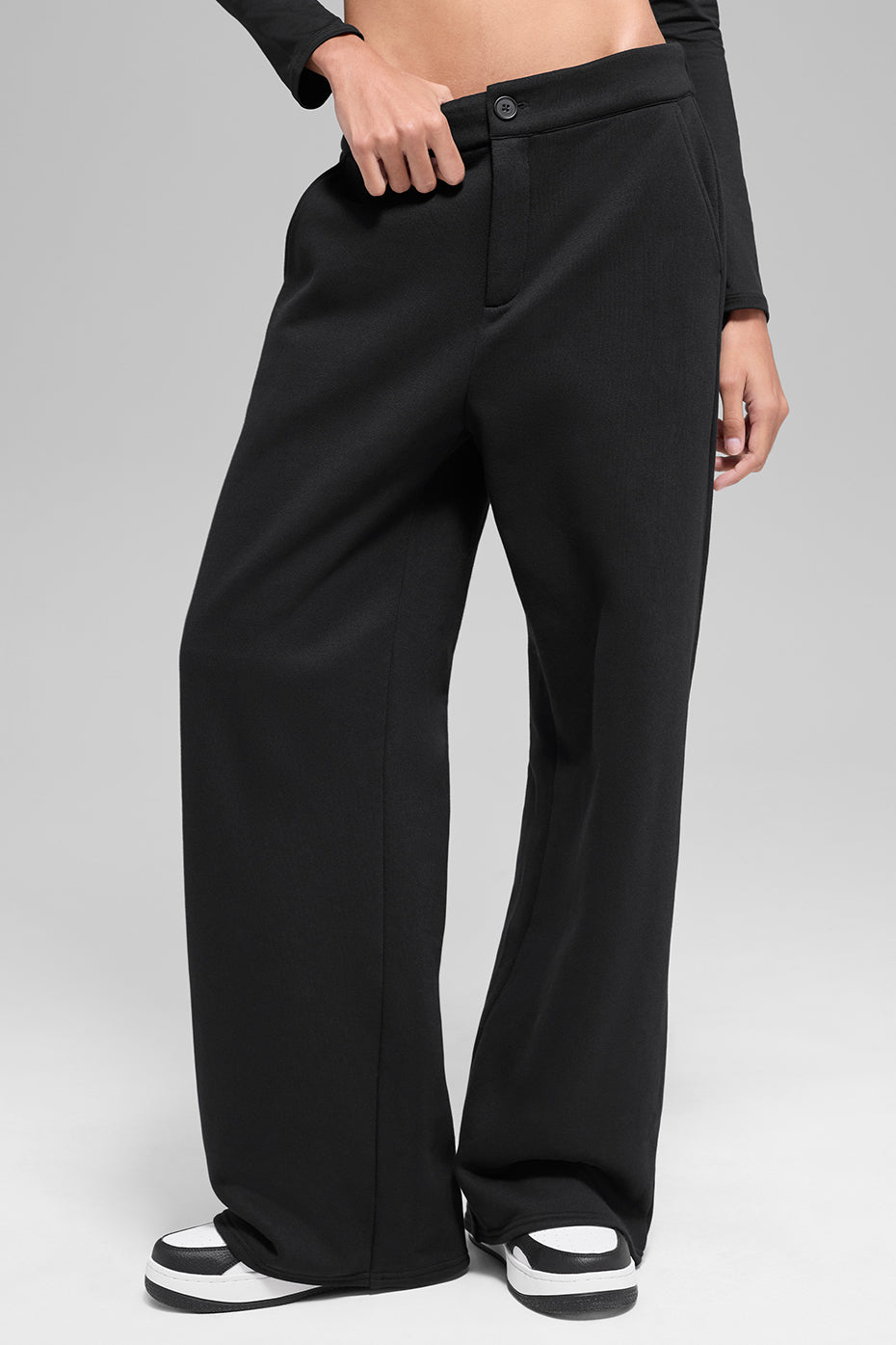 Pantalon De Survêtement Taille Haute - Noir