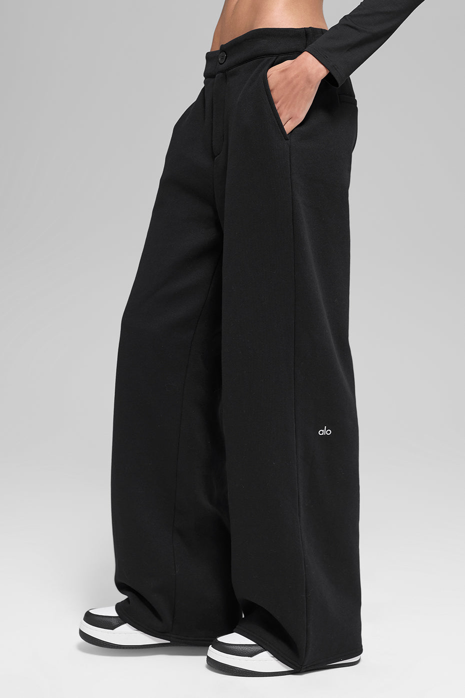 Pantalon De Survêtement Taille Haute - Noir