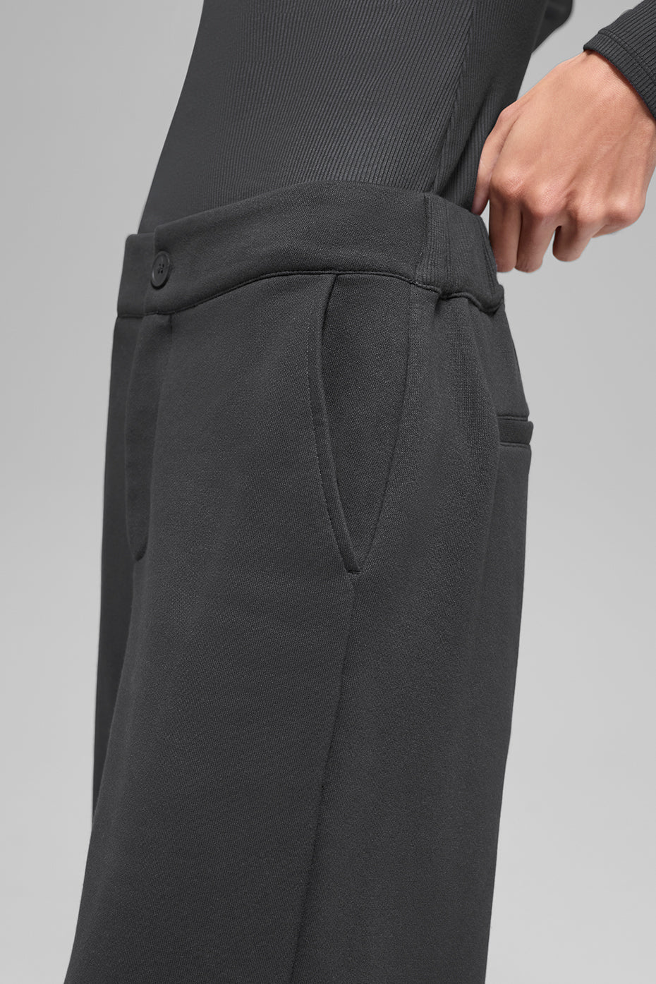 Pantalon De Survêtement Taille Haute - Anthracite