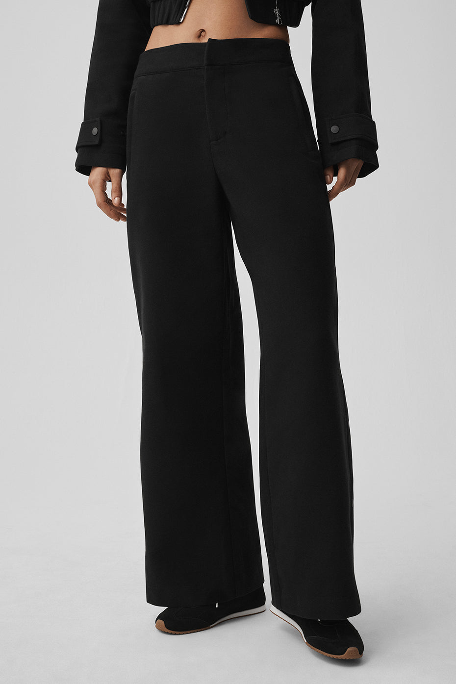 Pantalon À Boutons-Pression Taille Mi-Haute Cosmopolitan - Noir