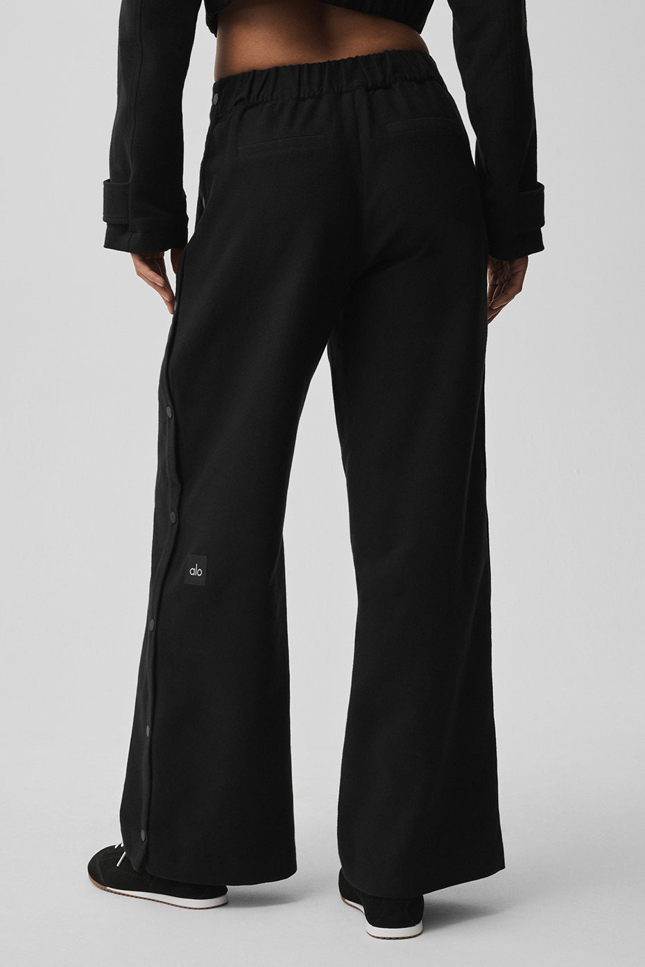 Pantalon À Boutons-Pression Taille Mi-Haute Cosmopolitan - Noir