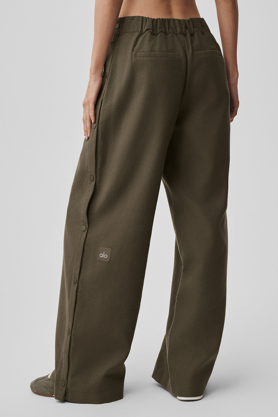 Pantalon À Boutons-Pression Taille Mi-Haute Cosmopolitan - Olive Tree