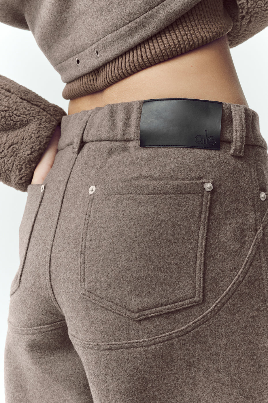 Pantalon Large En Laine Mélangée Nightcap - Alpine Cocoa Heather
