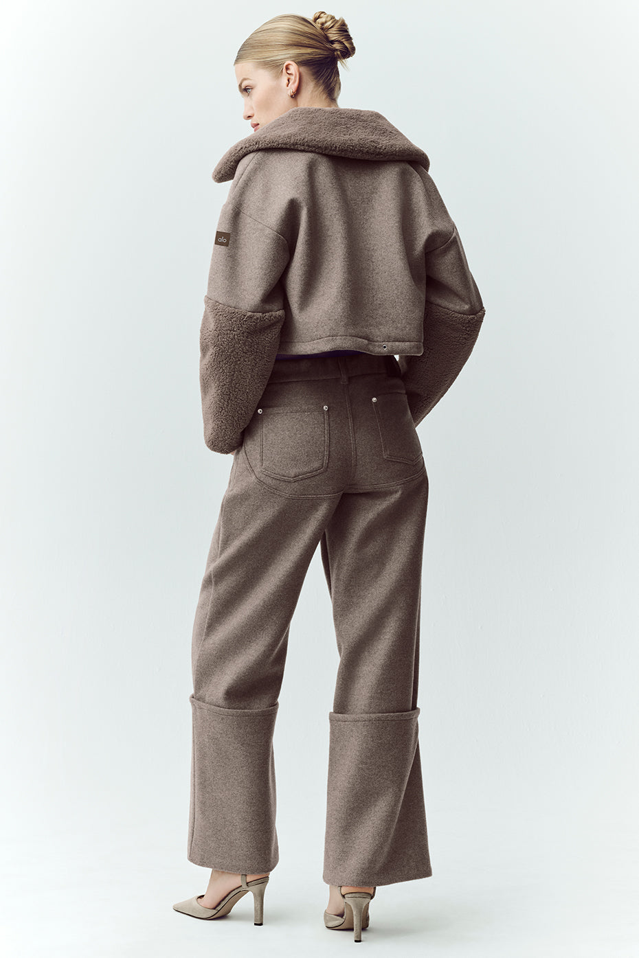Pantalon Large En Laine Mélangée Nightcap - Alpine Cocoa Heather