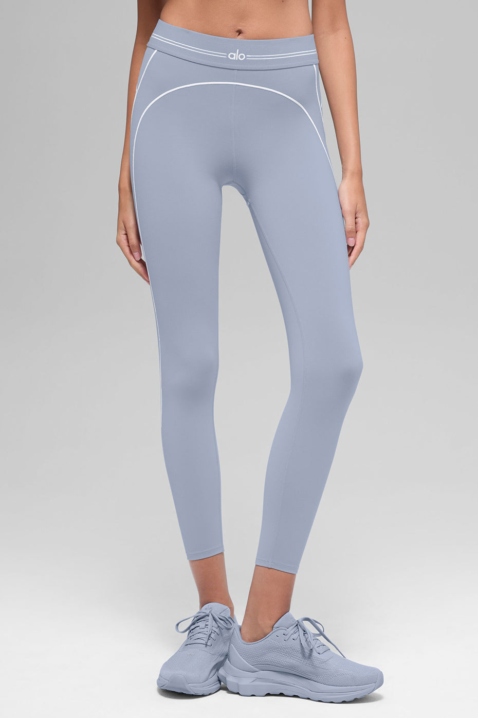 Airbrush Legging taille haute 7/8  Heart Throb - Winter Frost/White
