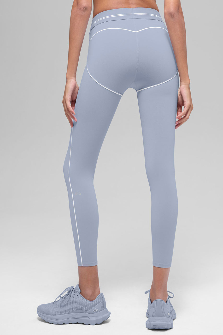 Airbrush Legging taille haute 7/8  Heart Throb - Winter Frost/White