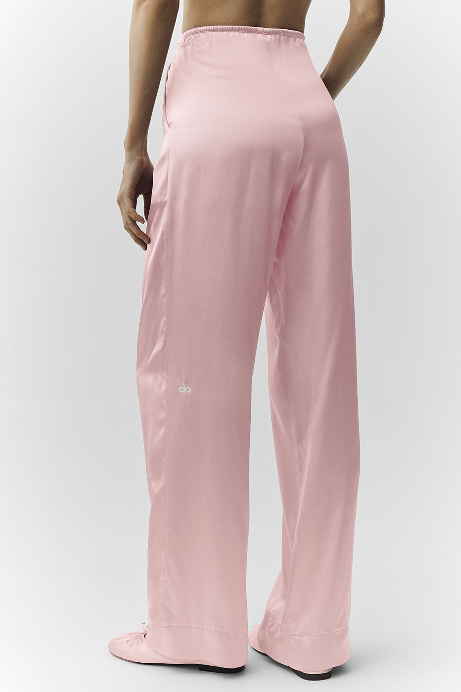 Pantalon En Soie Luminous (classique) - Pink Champagne