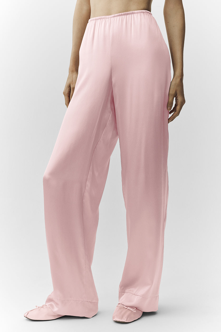 Pantalon En Soie Luminous (classique) - Pink Champagne