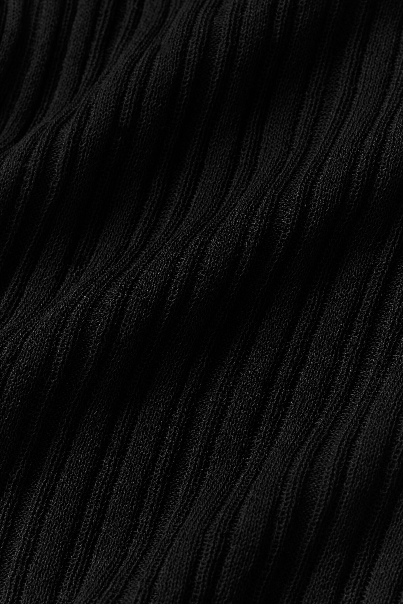 Pantalon Taille Haute Coupe Droite Sunlit Sweater - Noir