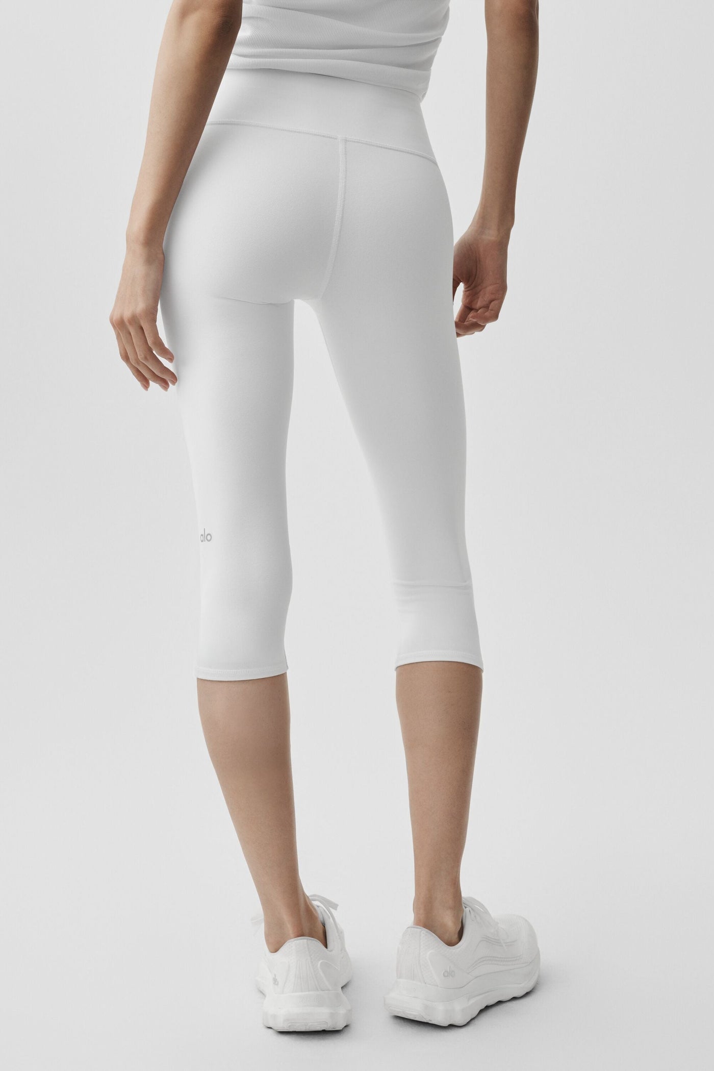 Capri Airbrush taille haute 16" - Blanc