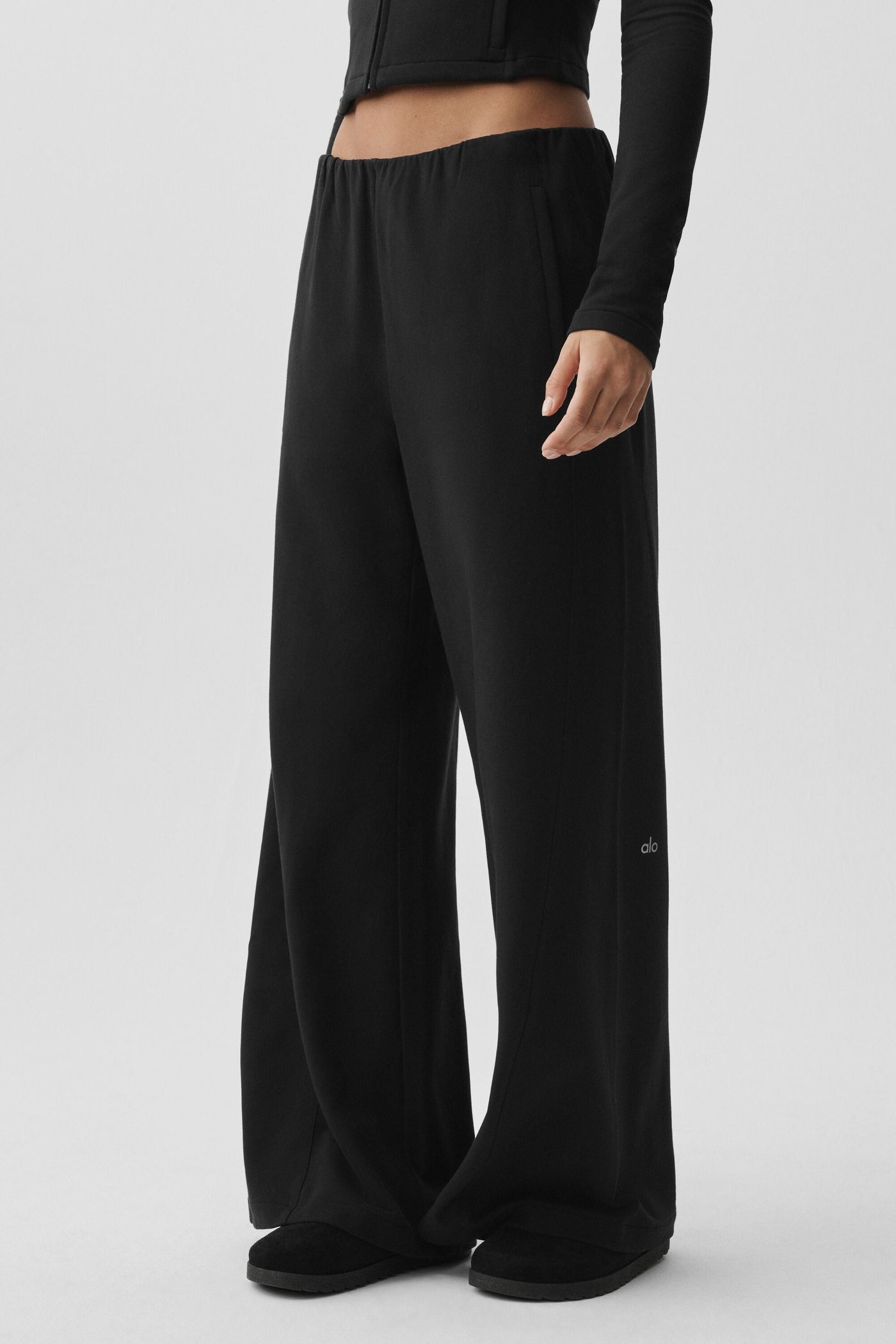 Pantalon Taille Mi-Haute Sway On The Go - Noir