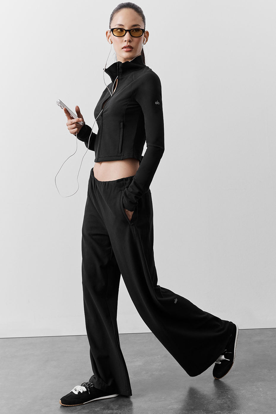 Pantalon Taille Mi-Haute Sway On The Go - Noir