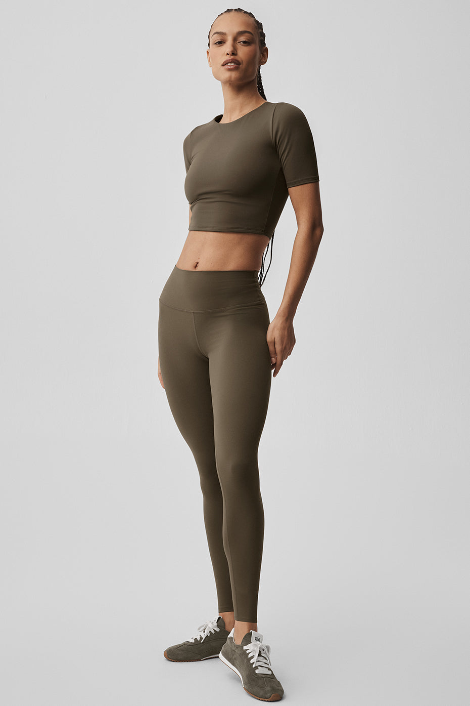 ALO  Legging taille haute Softsculpt 7/8 - Olive Tree