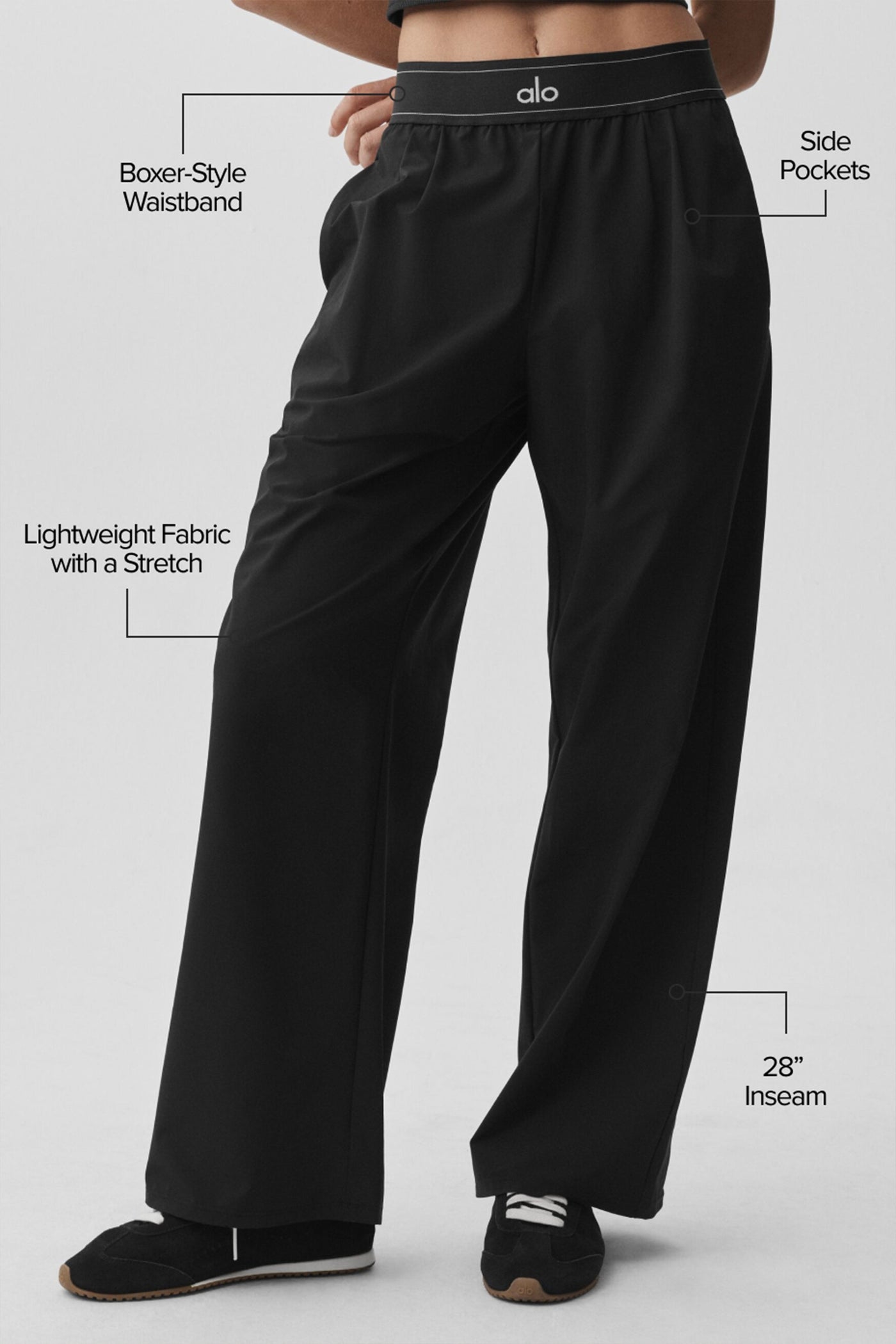 Pantalon Suit Up (court) - Noir