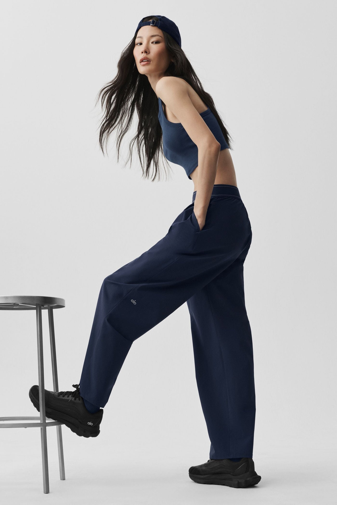 Pantalon Suit Up (court) - Navy