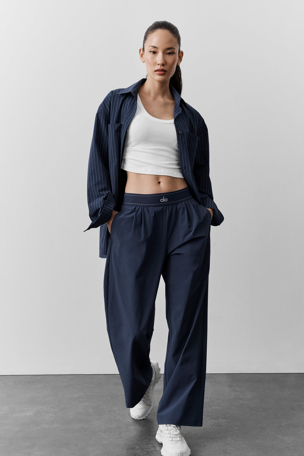 Pantalon Suit Up (court) - Navy