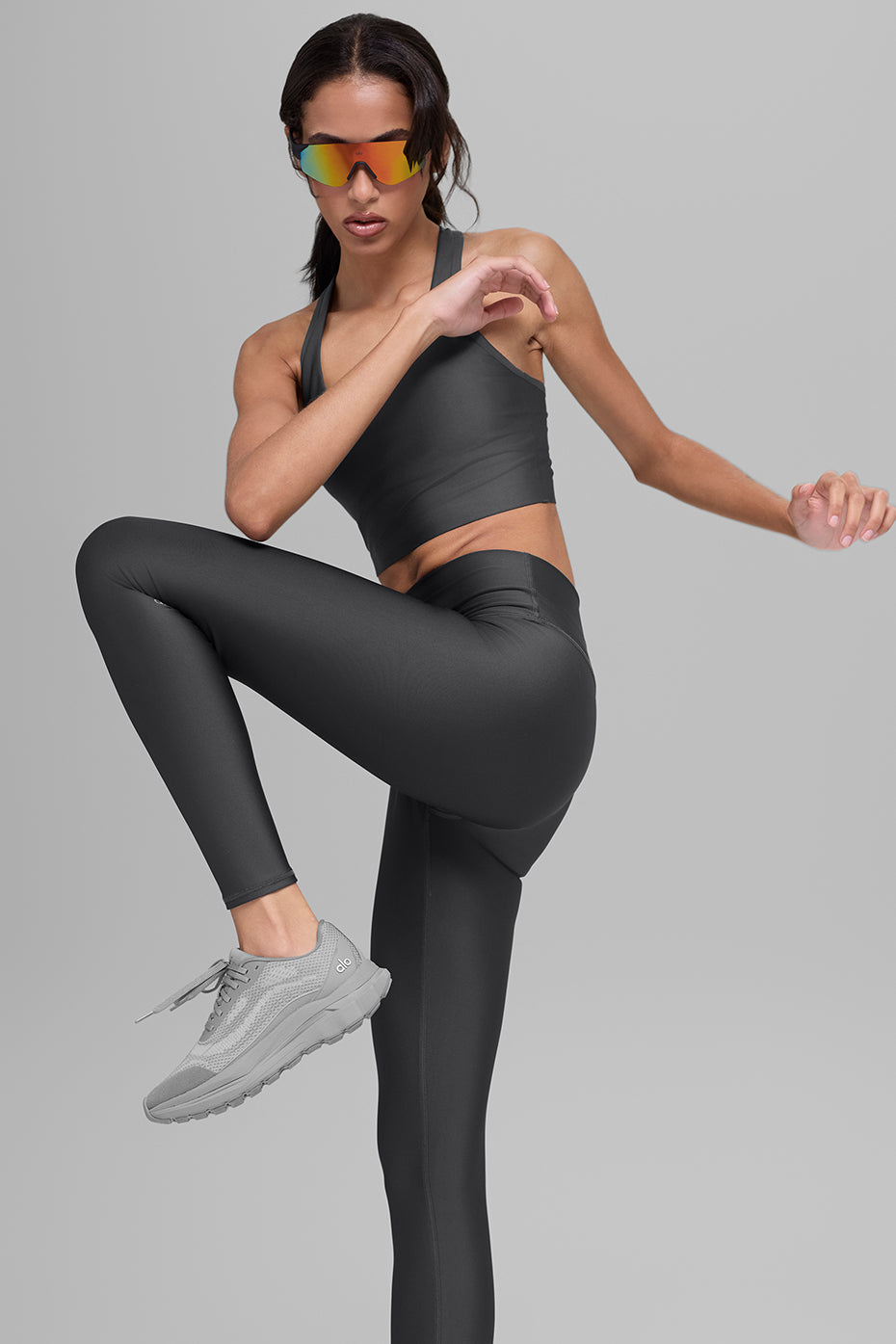 Legging Taille Haute Airlift 7/8 - Anthracite
