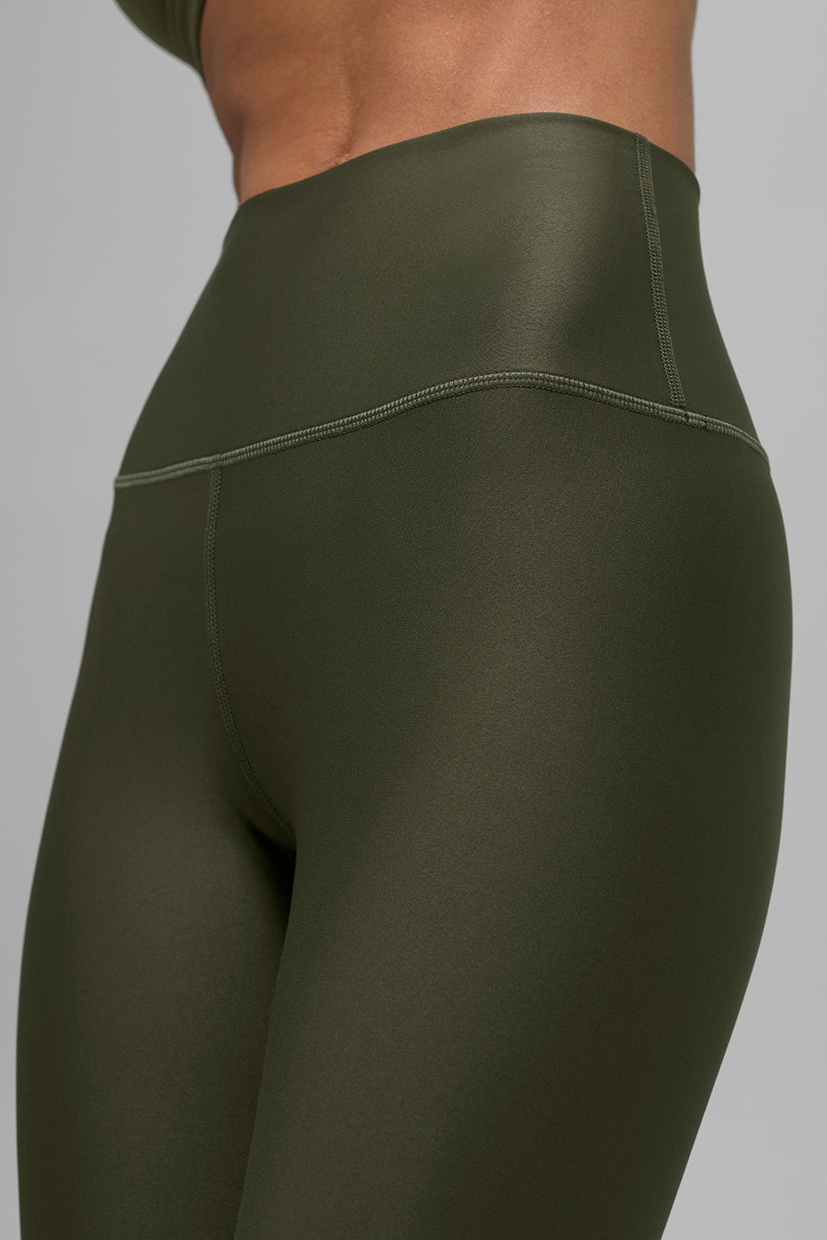 Legging Airlift taille haute 7/8 - Vert olive