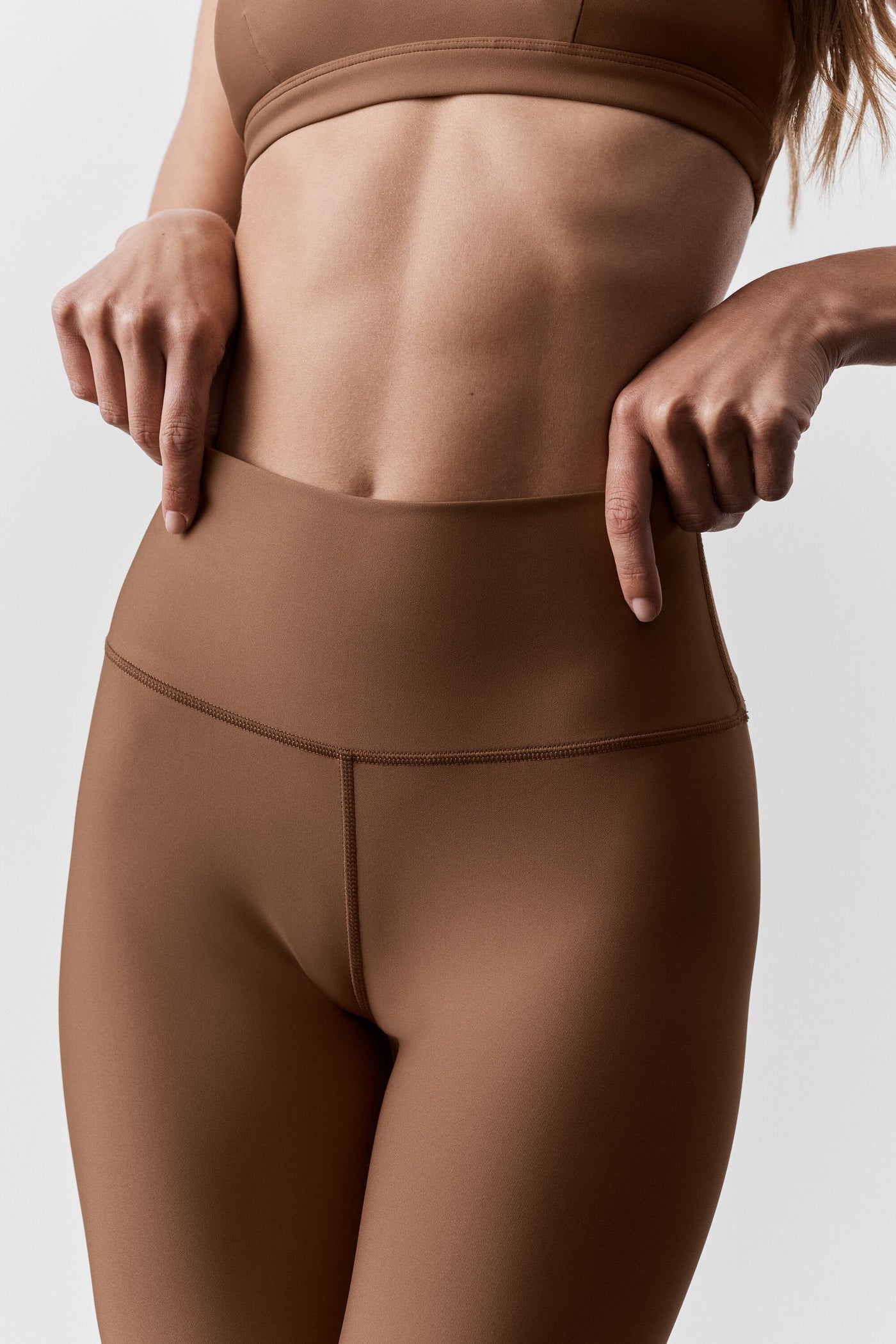 Legging Airlift taille haute 7/8 - Sun Kissed Brown