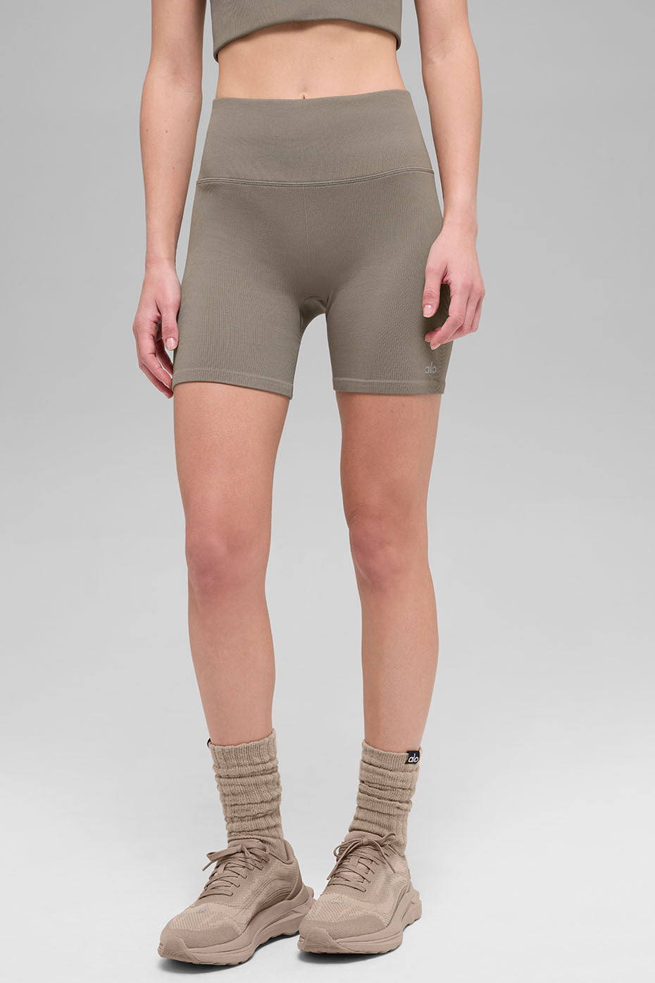Short Côtelé Sans Coutures Favorite 5" - Light Cocoa