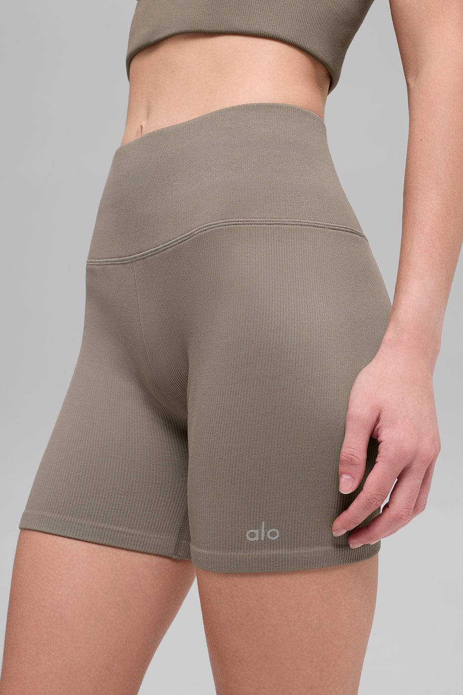 Short Côtelé Sans Coutures Favorite 5" - Light Cocoa