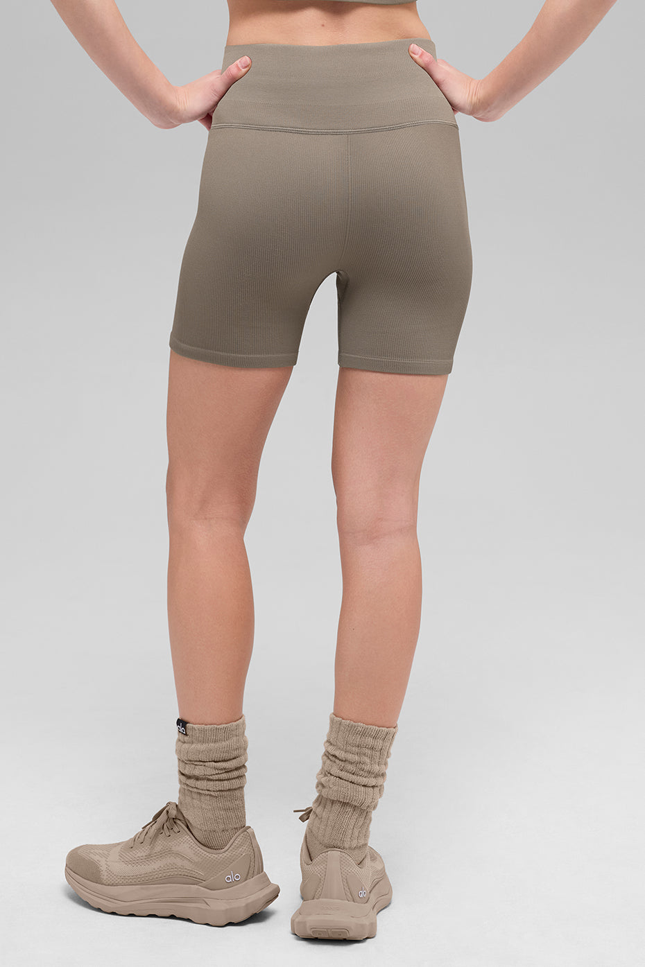 Short Côtelé Sans Coutures Favorite 5" - Light Cocoa