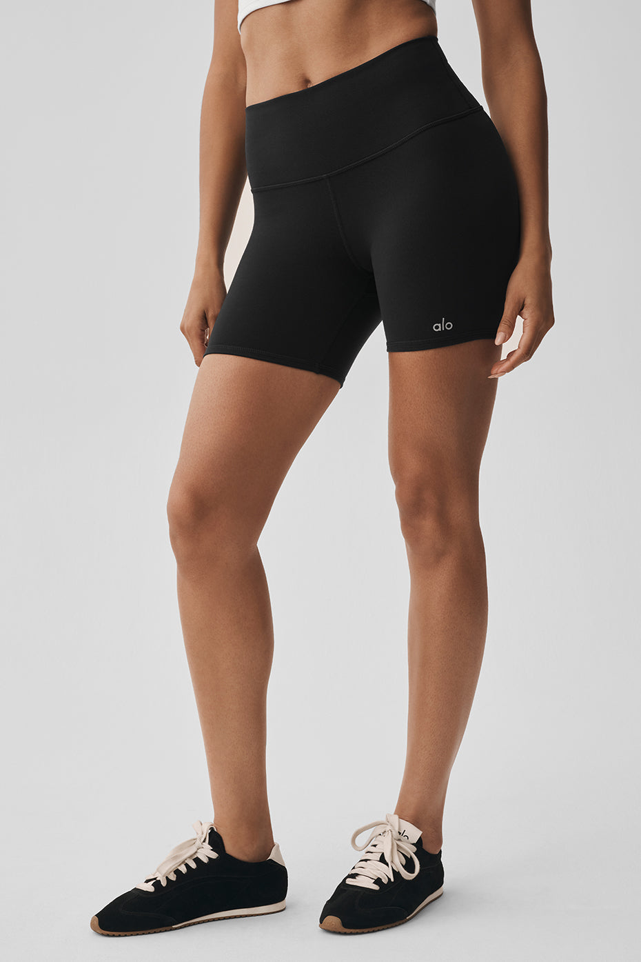 Short Cycliste Taille Haute Airbrush 5 - Noir