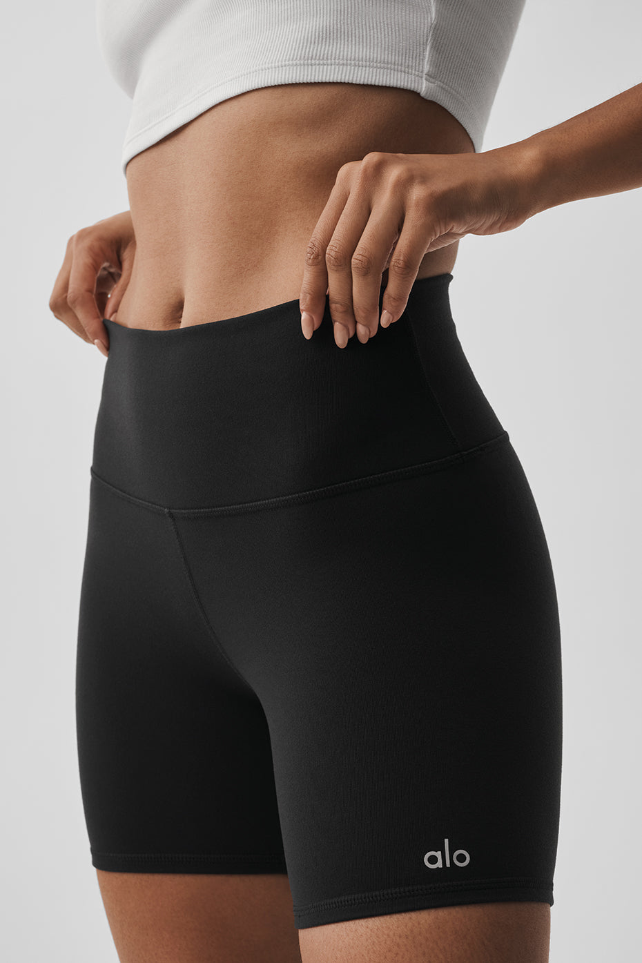 Short Cycliste Taille Haute Airbrush 5 - Noir
