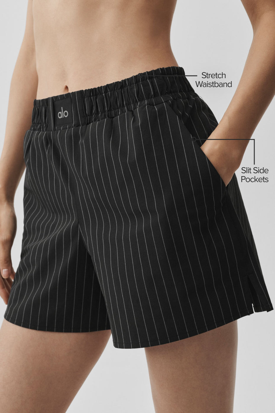 Boxer À Fines Rayures Daylight - Noir/Titanium