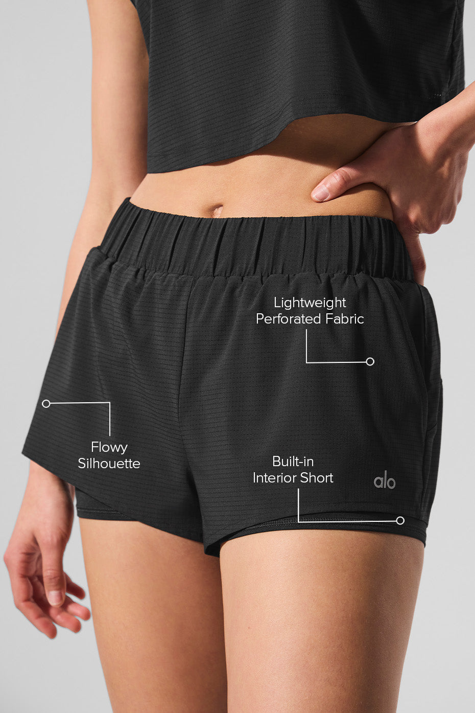 Short Sport Star - Noir
