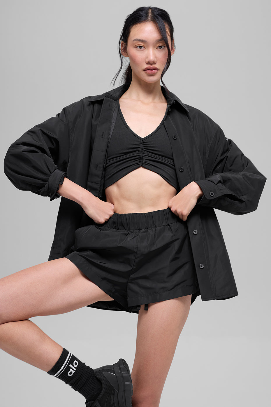 Short Taille Haute Socialite - Noir