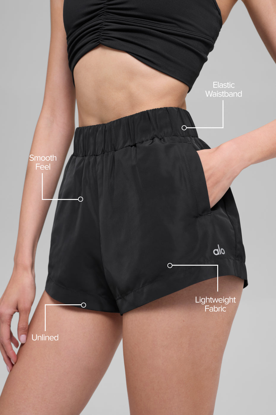 Short Taille Haute Socialite - Noir