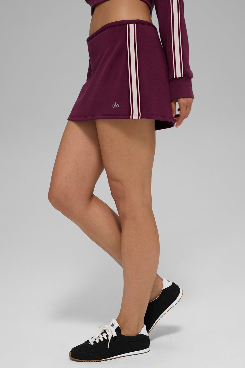 Mini Jupe Track Star - Burgundy