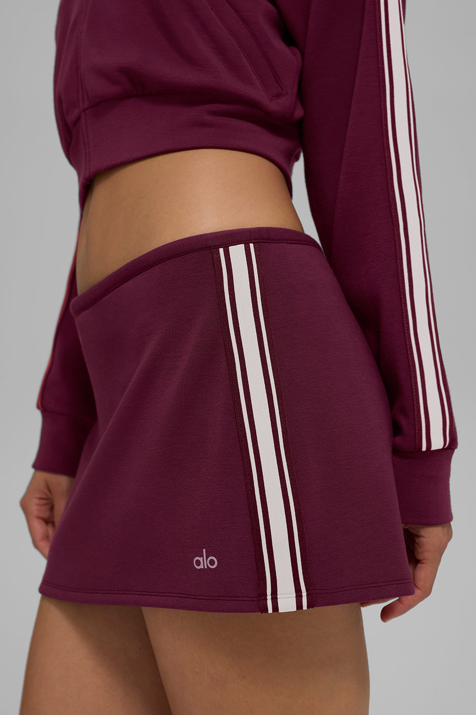 Mini Jupe Track Star - Burgundy