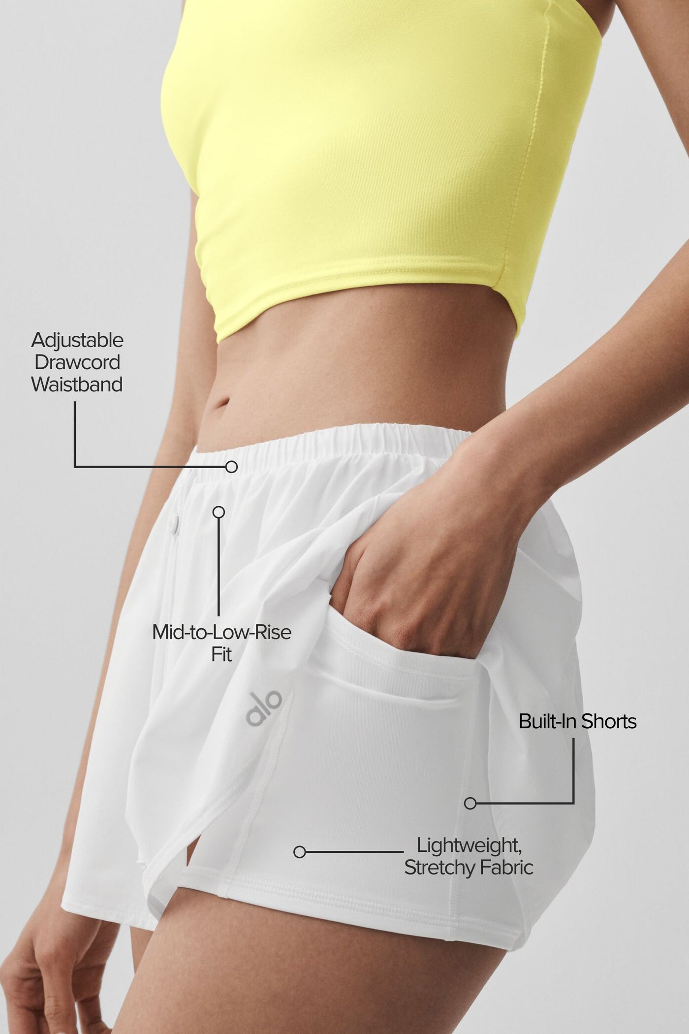 Jupe De Tennis Breezy - Blanc
