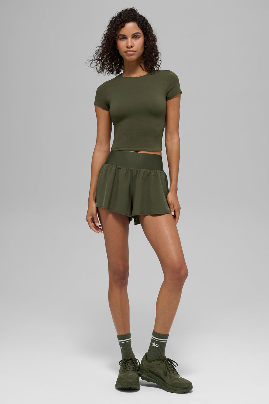 Short De Course Victory - Green Olive
