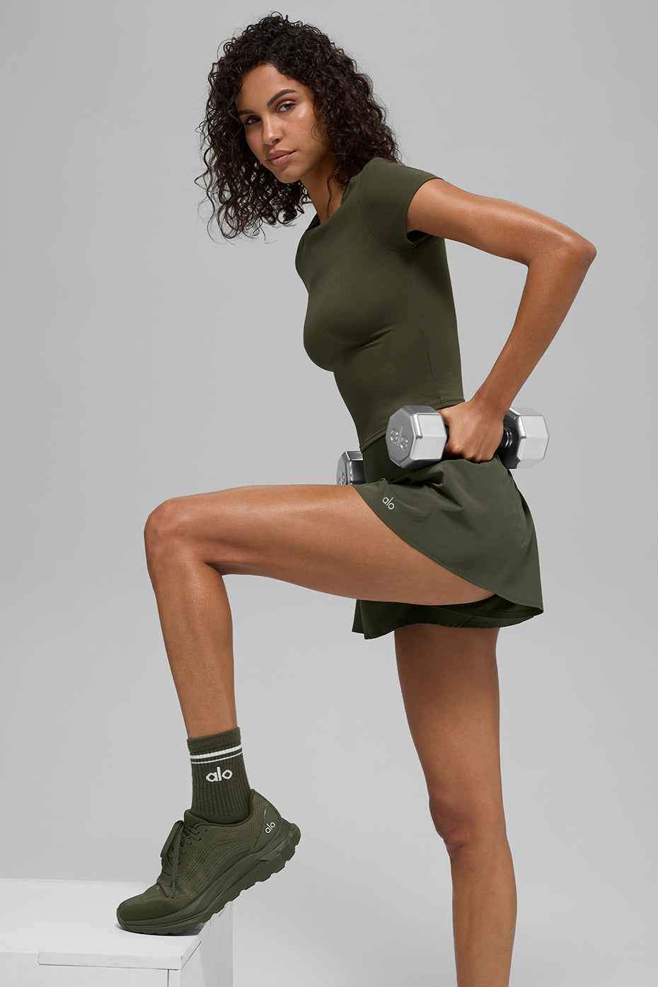Short De Course Victory - Green Olive