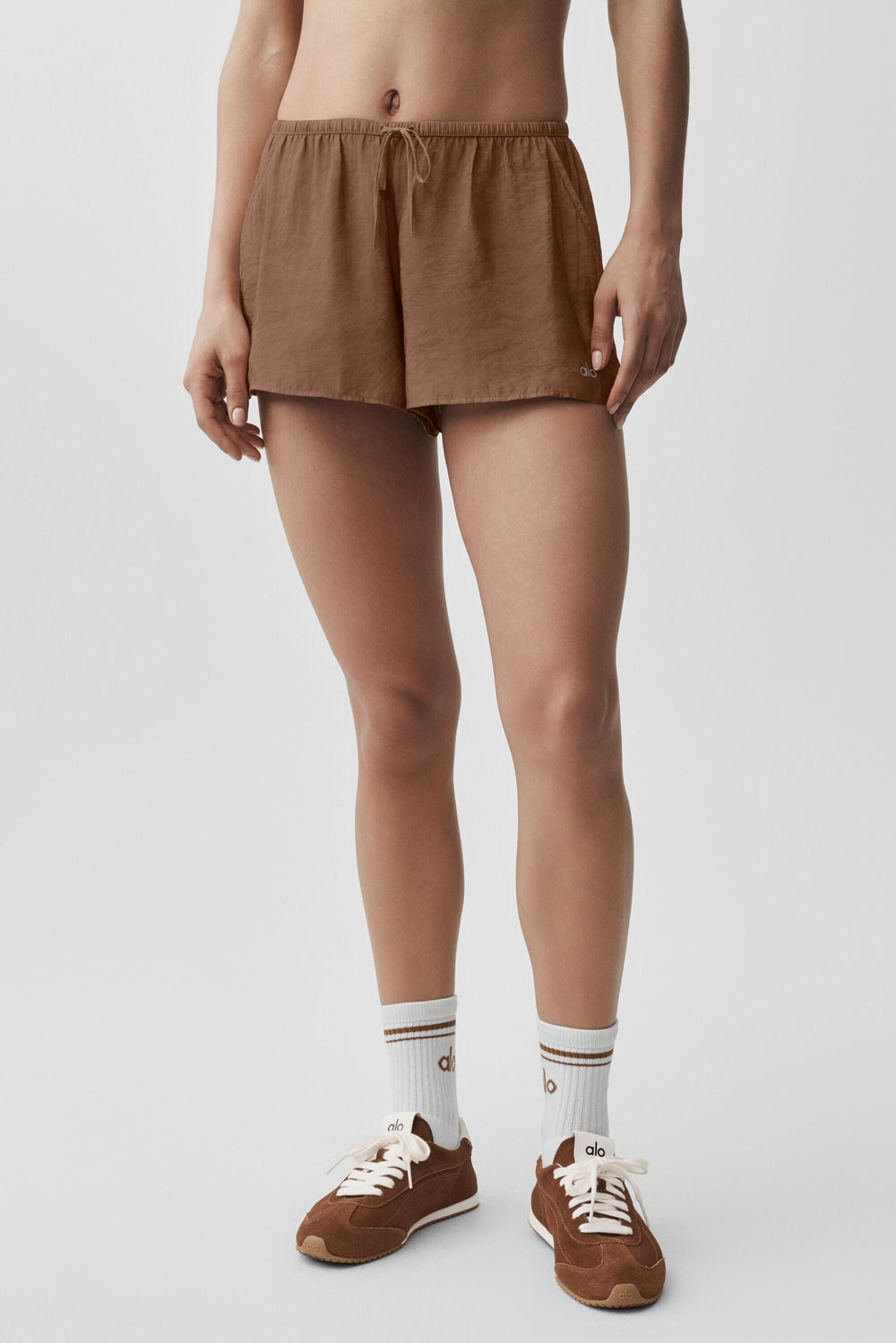 Short Taille Mi-Haute Semi-Transparent Golden Hour - Sun Kissed Brown