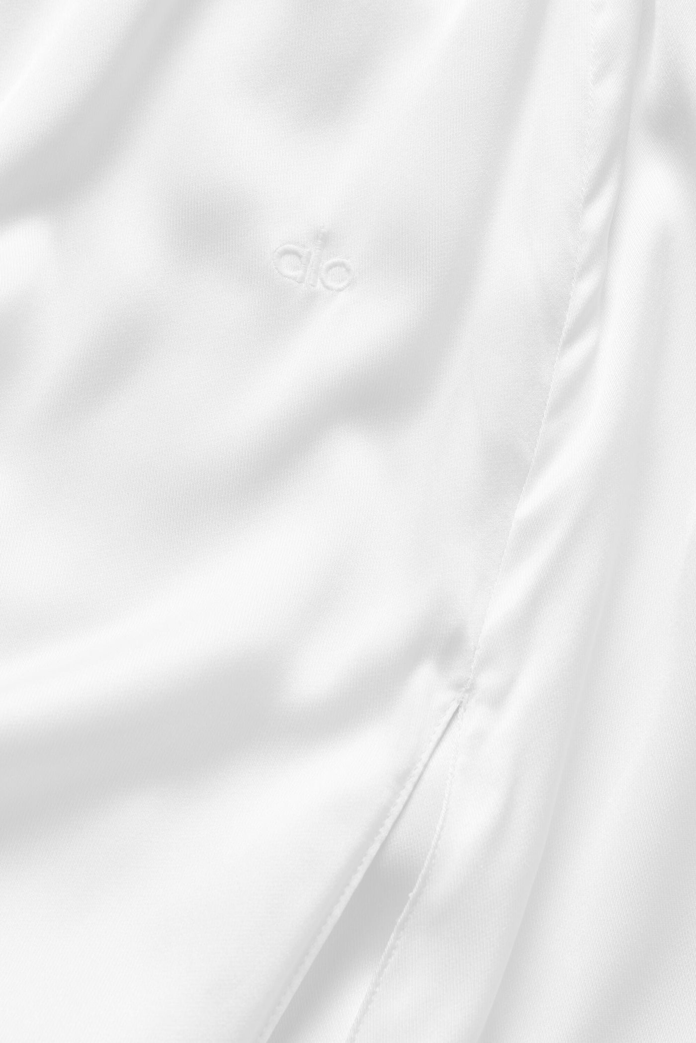 Jupe Longue Taille Basse En Soie Mélangée Radiance - Blanc