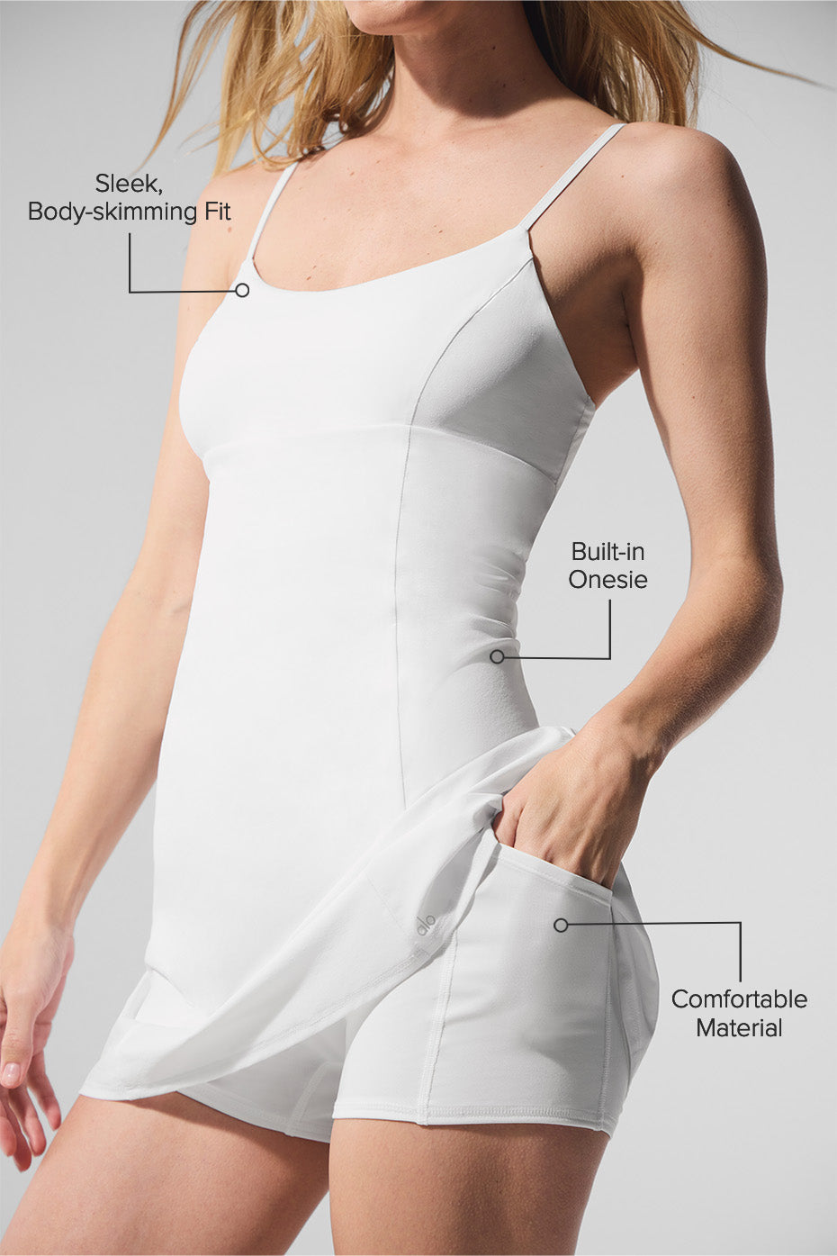 Robe De Tennis Breezy - Blanc