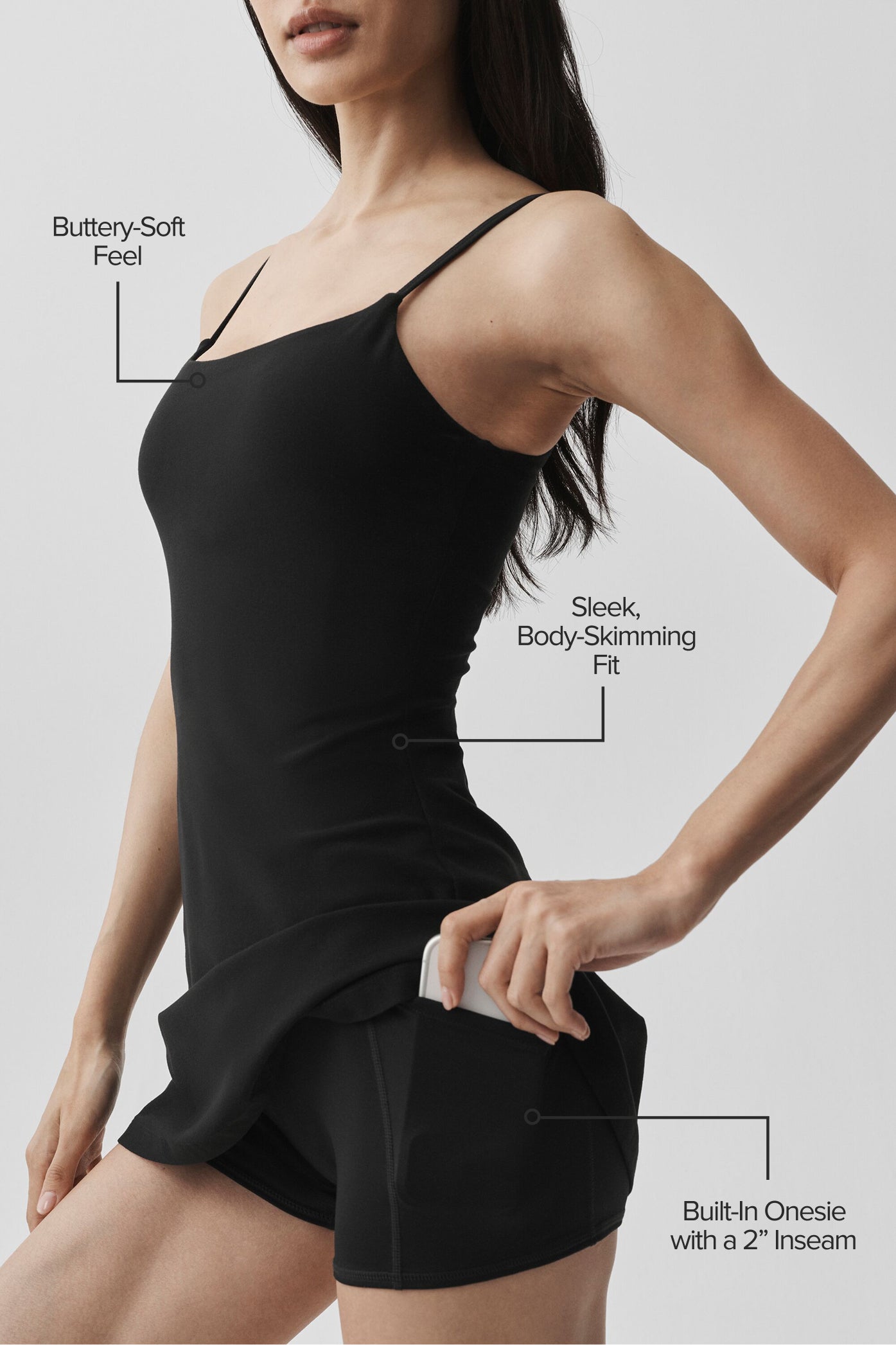 Robe Tennis Alosoft Encore - Noir