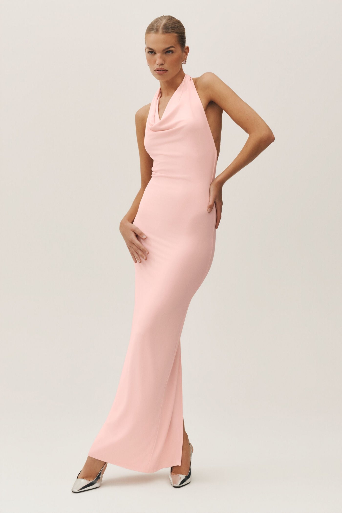 Robe Maxi Dos Nu Summer Soiree - Sundrenched Pink