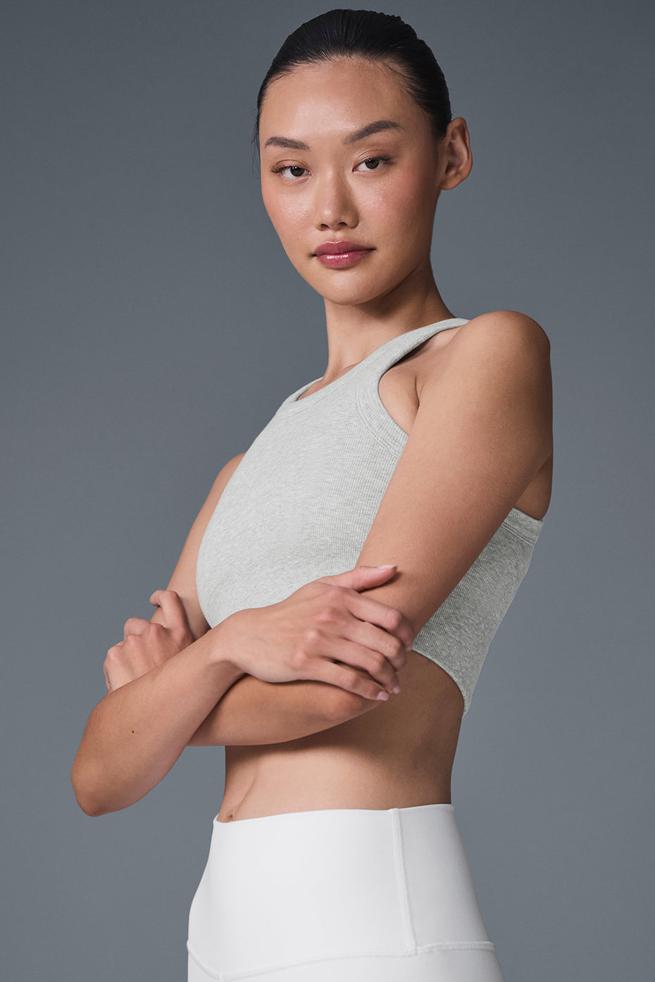 Brassière À Encolure Haute Sans Coutures Delight - Athletic Heather Grey